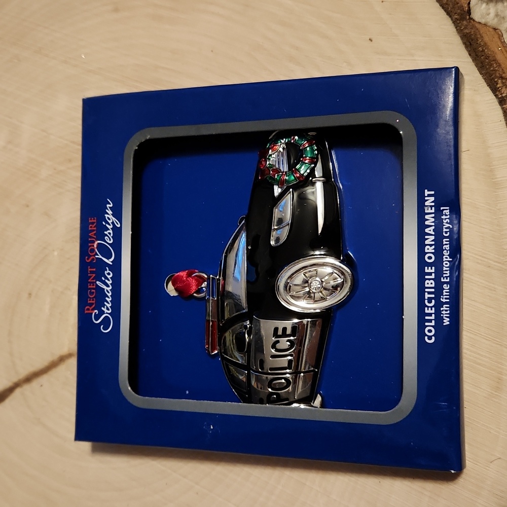 Regent Square Studio Design Police Car Collectible Ornament NEW